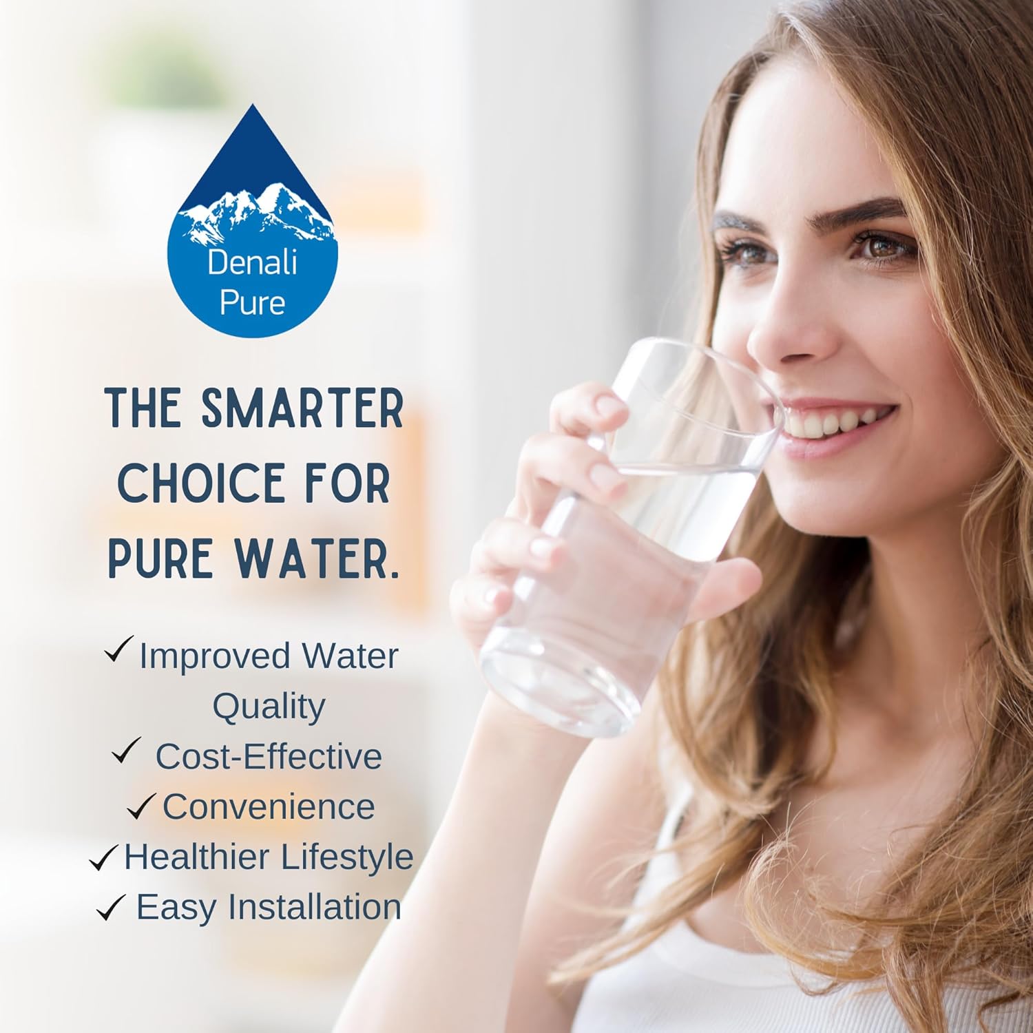 3-Pack Upstart Battery Replacement for KitchenAid KSRP25FNSS00 Refrigerator Water Filter - Compatible with 4396508, 4396509, 4396510 Cartridge