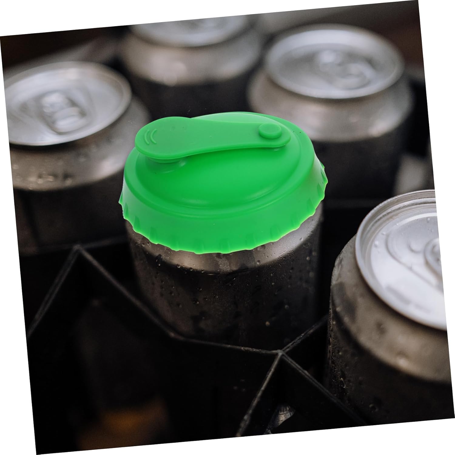 3 Piece Set of Reusable Silicone Bottle Cap Can Covers for Fresh-keeping and Easy Opening