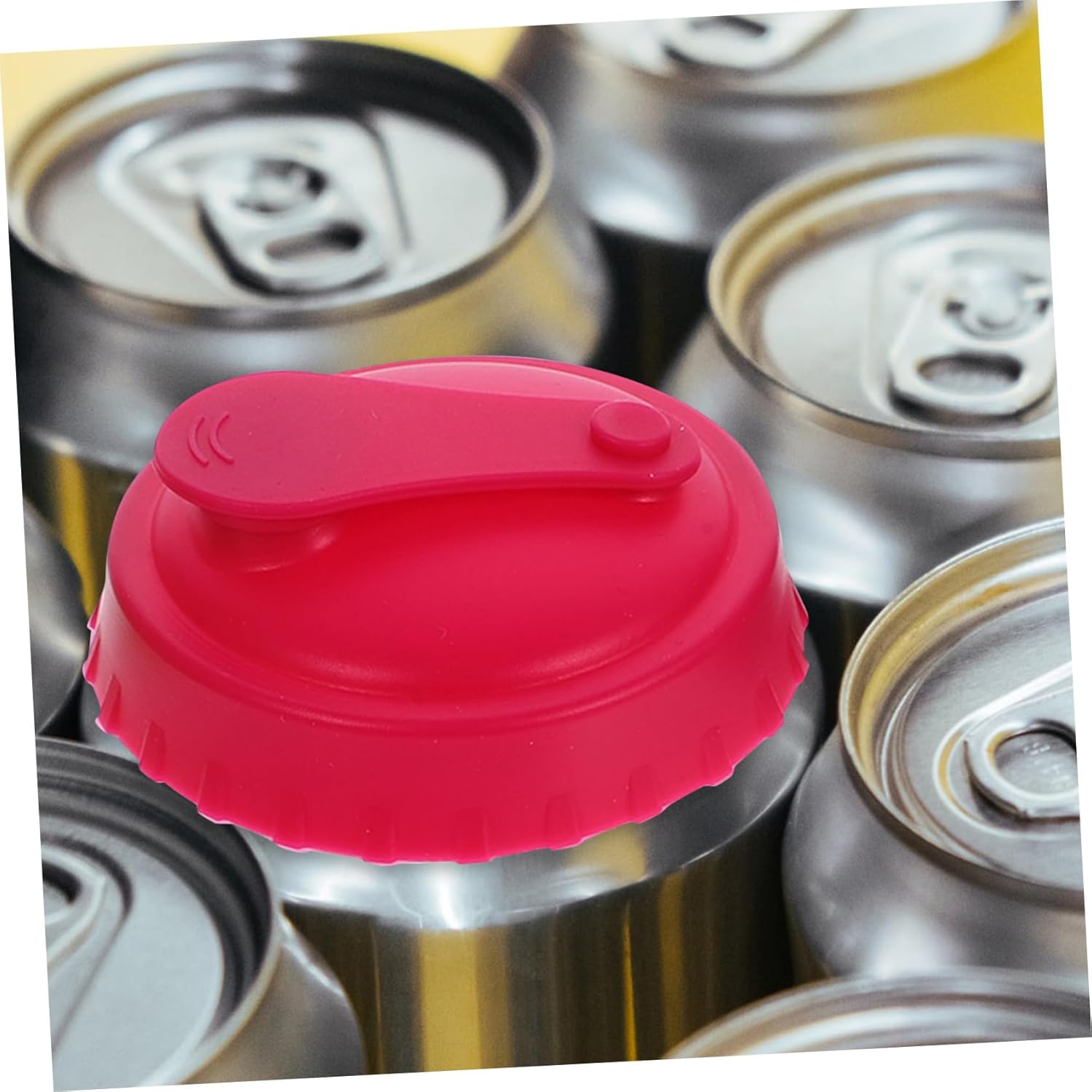 3 Piece Set of Reusable Silicone Bottle Cap Can Covers for Fresh-keeping and Easy Opening
