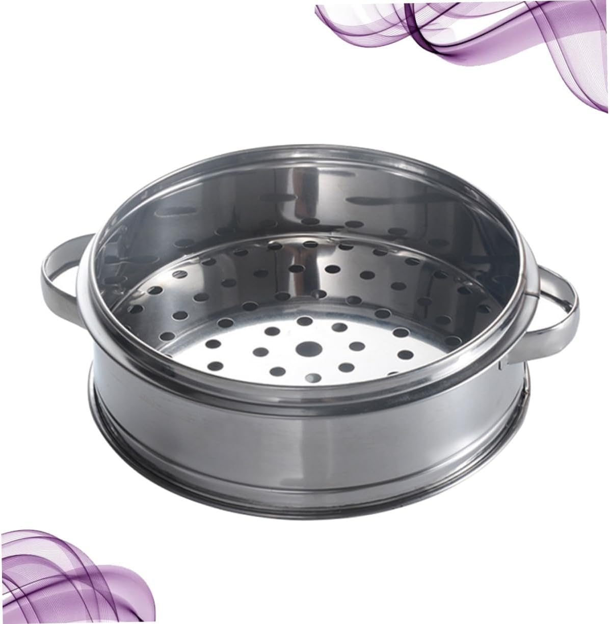 3-Piece Stainless Steel Steamer Set for Cooking Dumplings, Chicken, Rice, and Eggs - Portable and Durable Steam Basket Pot