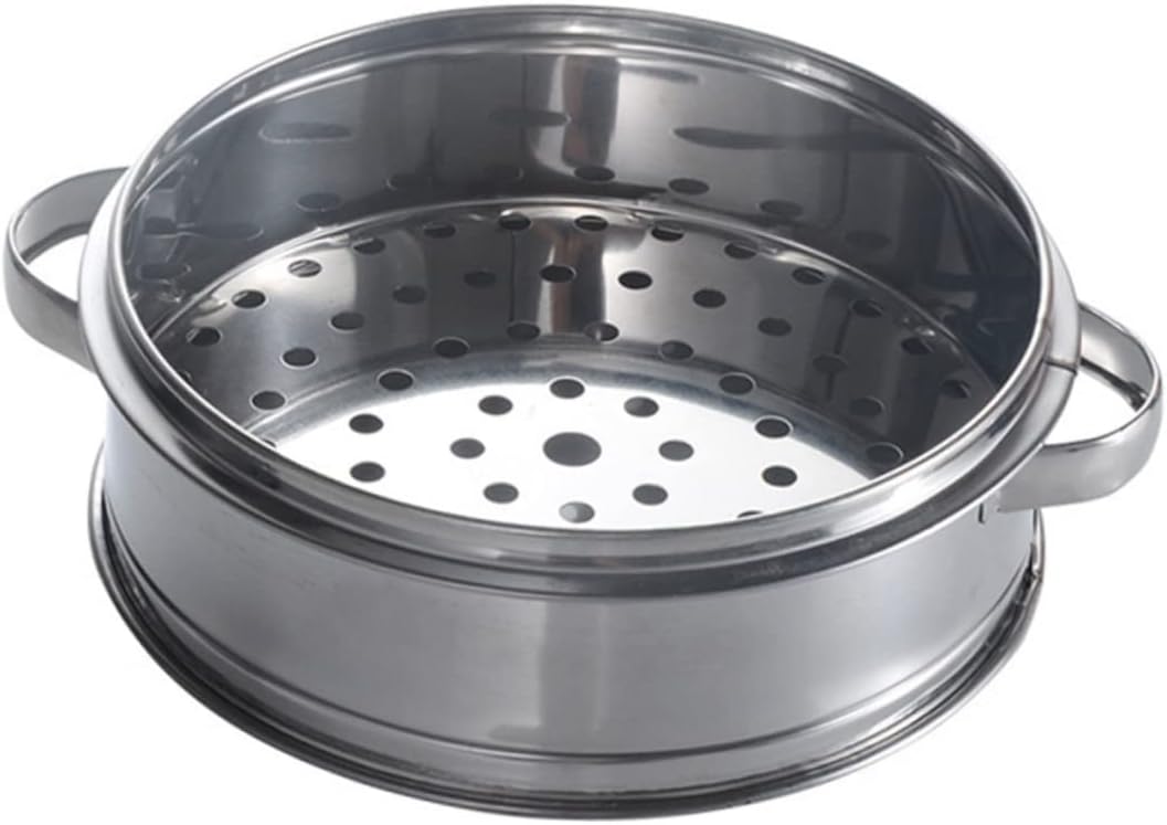 3-Piece Stainless Steel Steamer Set for Cooking Dumplings, Chicken, Rice, and Eggs - Portable and Durable Steam Basket Pot
