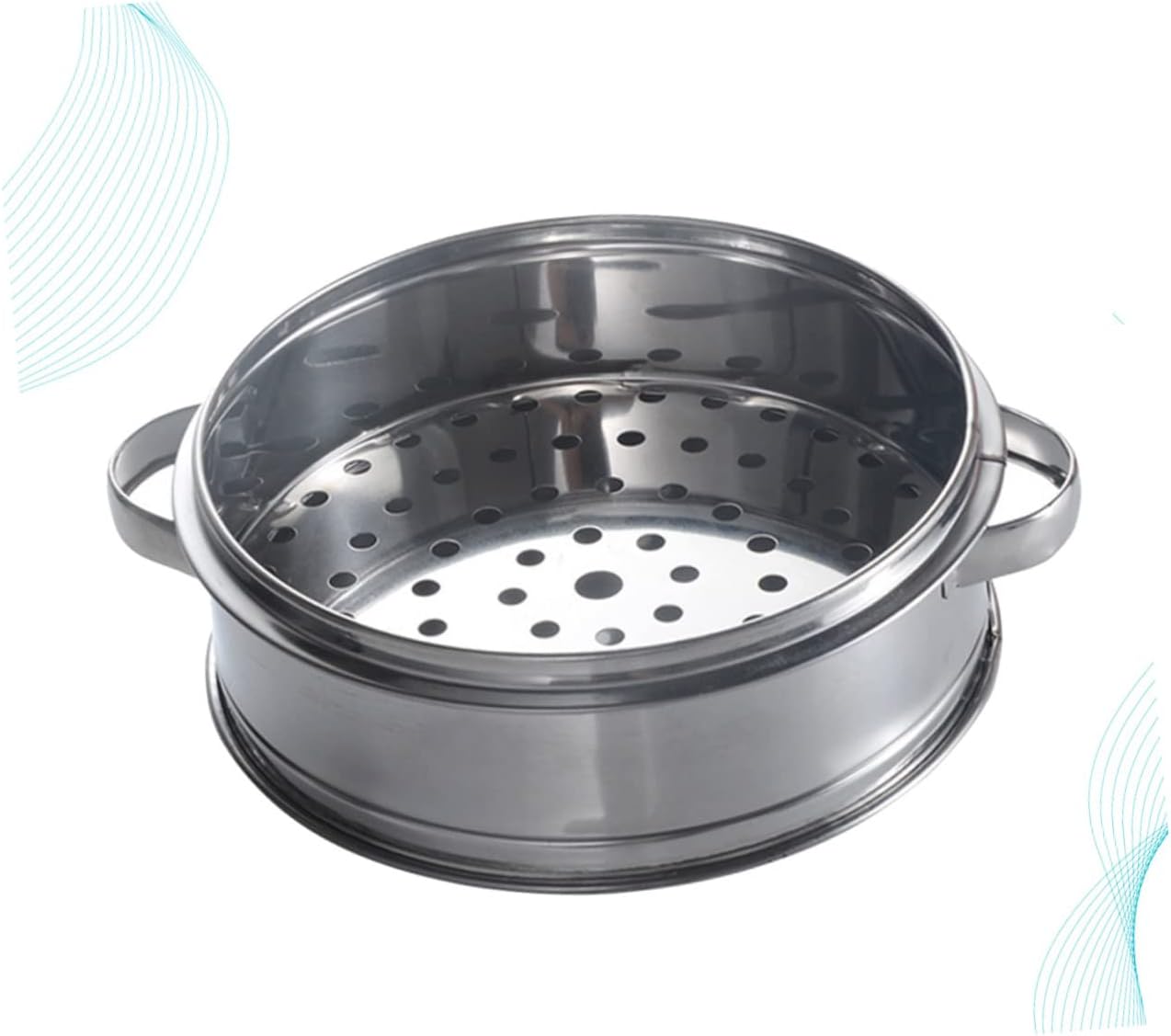3-Piece Stainless Steel Steamer Set for Cooking Dumplings, Chicken, Rice, and Eggs - Portable and Durable Steam Basket Pot