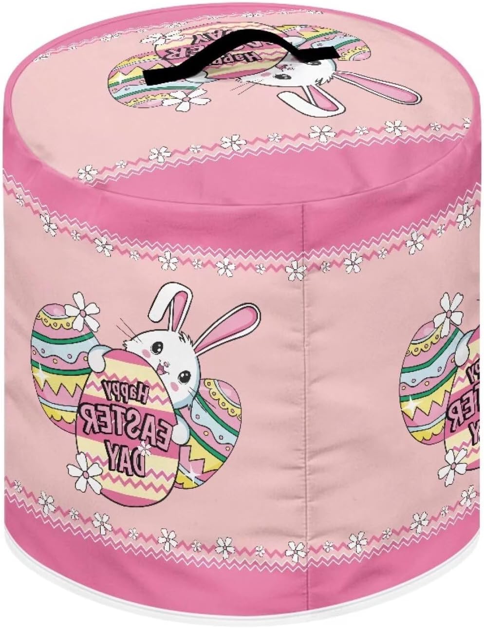 3 Quart Instant Pot & Air Fryer Cover - Happy Easter Day Decor Rabbit Design, Stain Resistant Dust Cover with Pockets for Electric Appliances