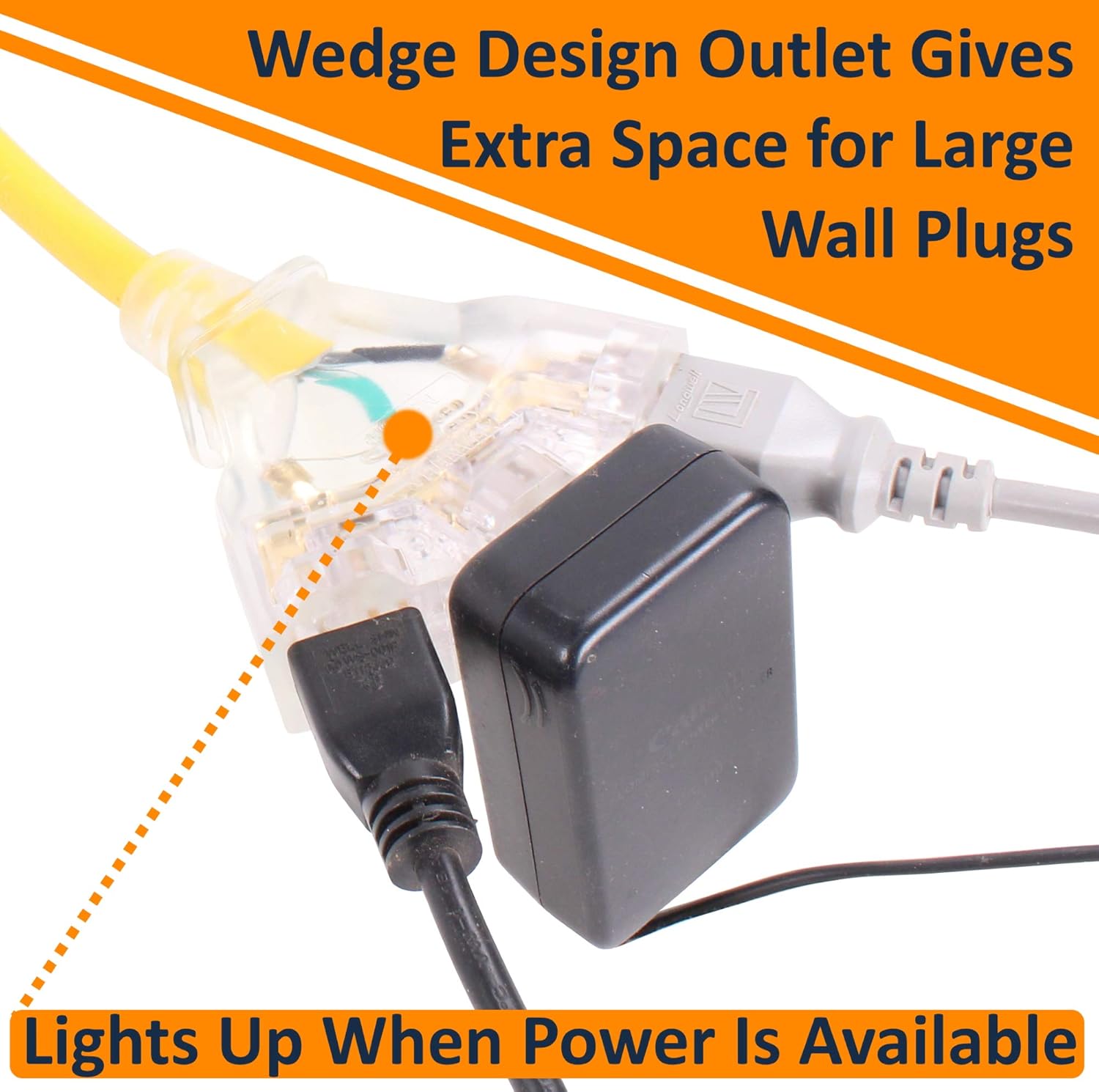 30 Amp to 110 Adapter L5-30P/TT-30P to LIT 3-Way Outlet Splitter - 125V, 30A to 15-20A, 10AWG 3-Prong Locking Triple Tap 5-20R for RV Generators - 2FT