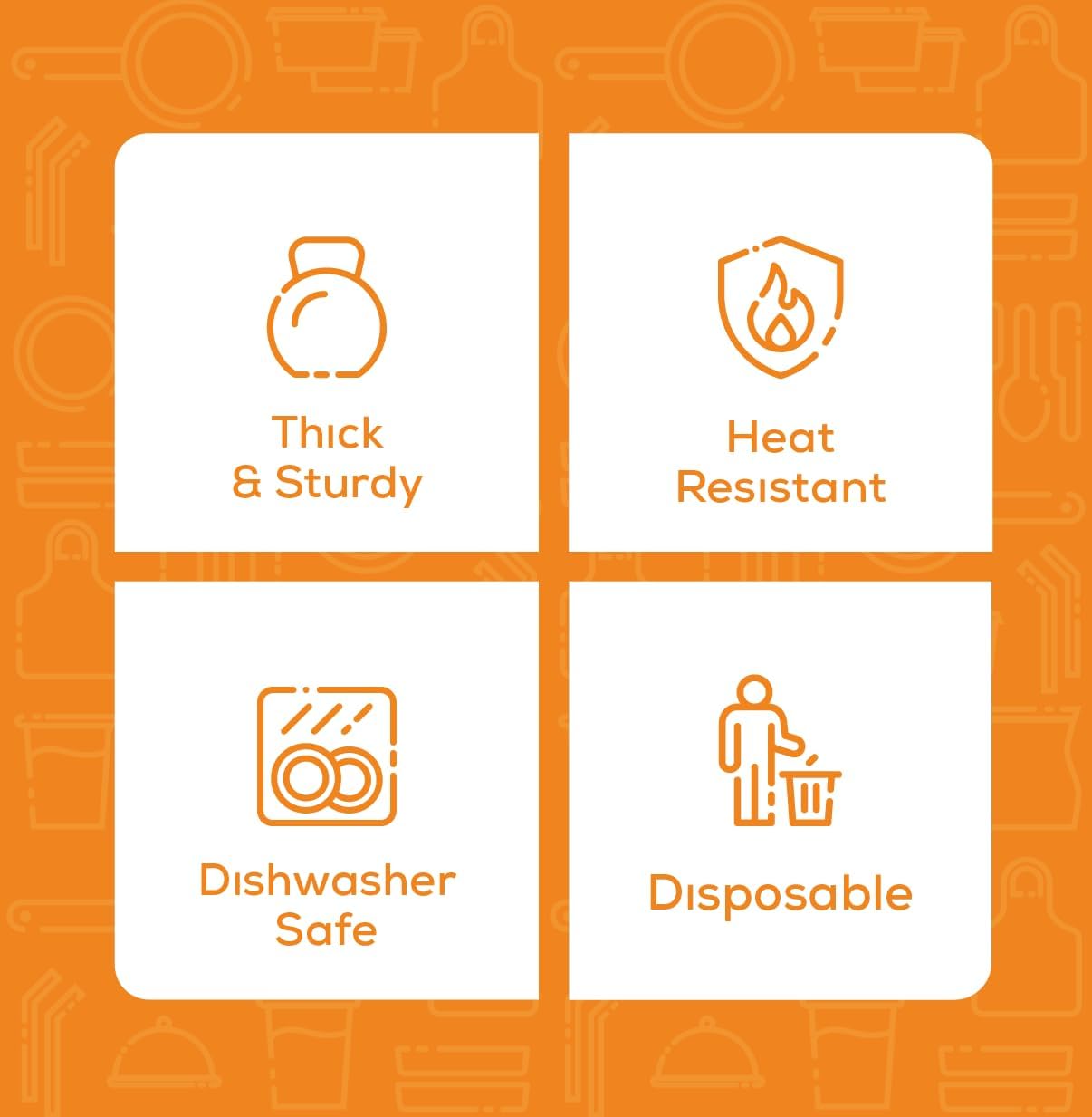 30 Count 9x13 Inch Aluminum Pans - Half-Size Deep Steam Foil Pans for Baking, Cooking, Heating, Storing - Disposable Tin Pans for Food Prepping by GUSTO