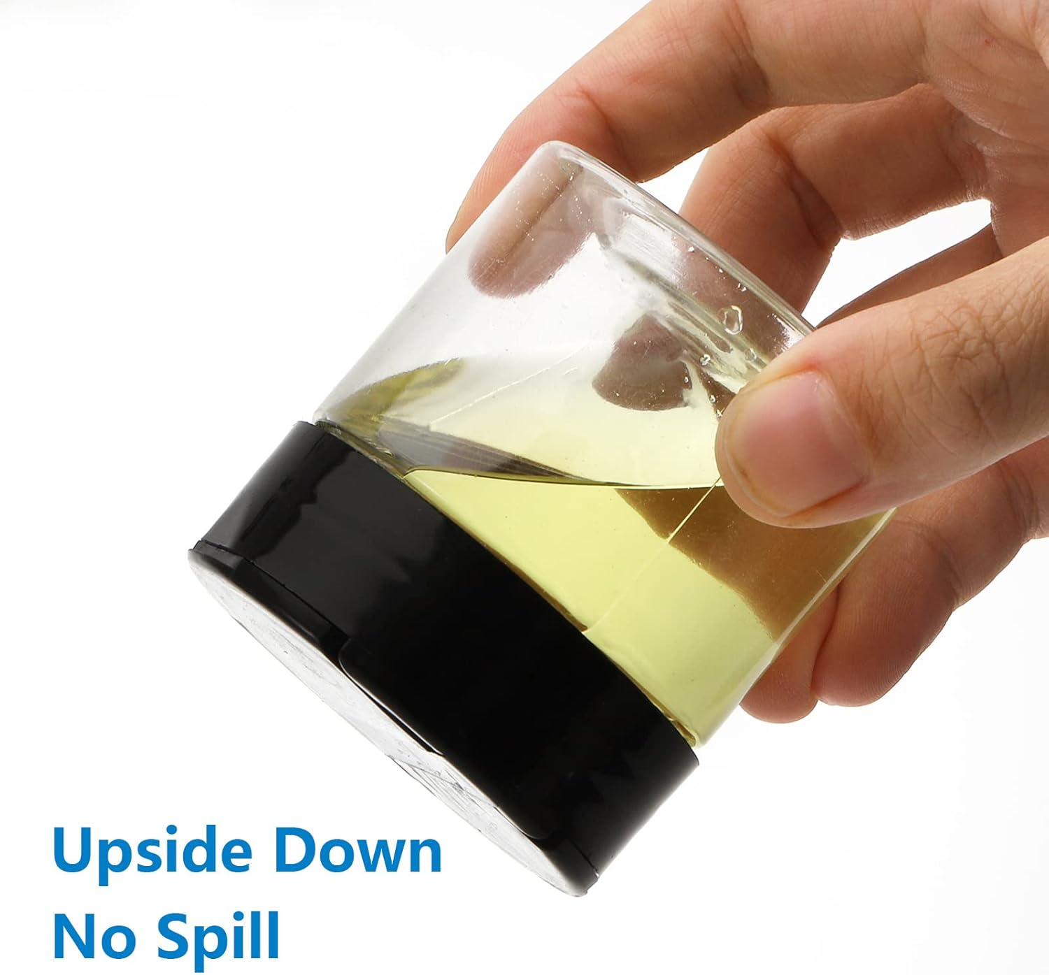 30 Pack 4 oz Clear Plastic Jars with Black Flip Cap for Seasoning, Spices, and More - Round Mini Storage Containers with Lids