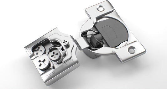 30-Pack Berta Soft Closing Face Frame Cabinet Hinges - 1/2 inch Overlay, 105 Degree, 6-Ways Adjustment, Concealed Kitchen Door Hinges with Screws (30 Pieces)