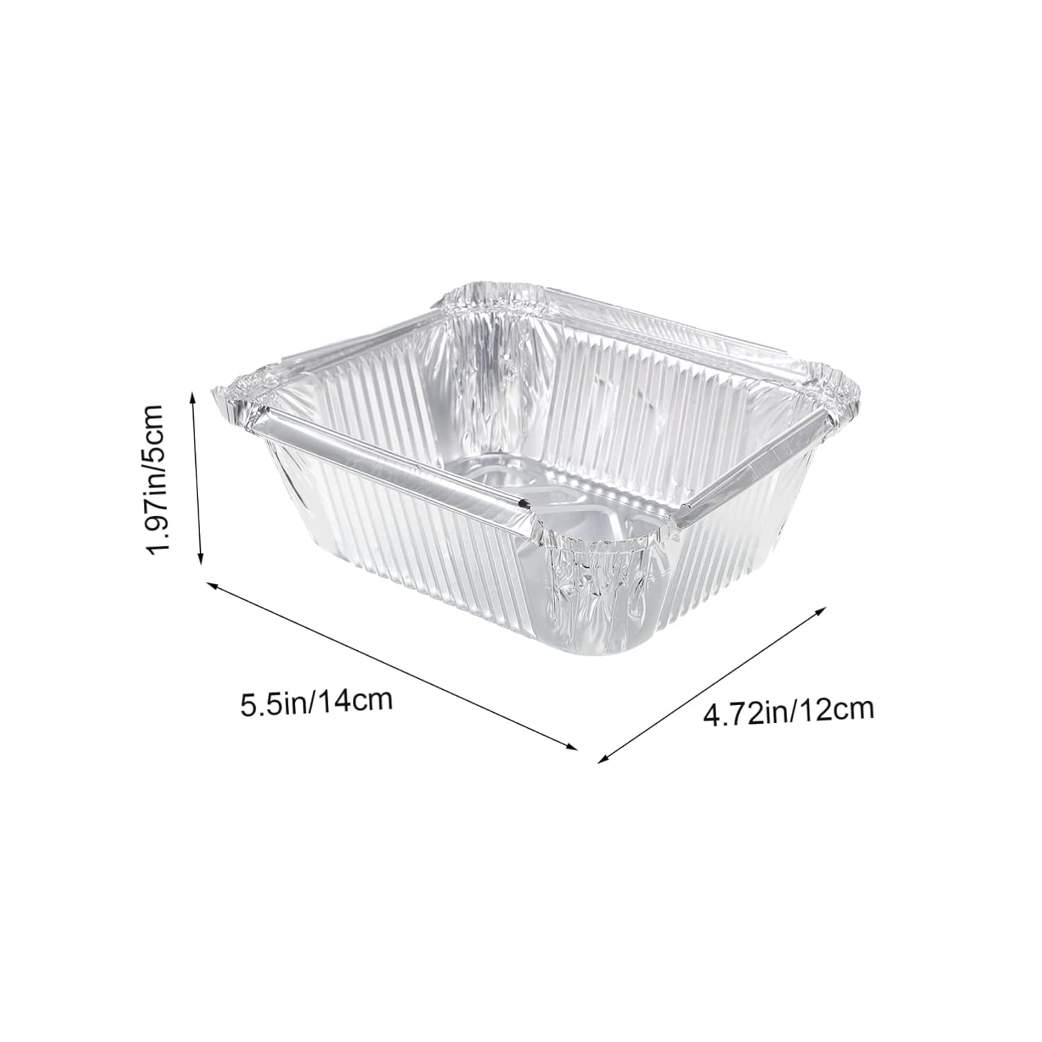30-Pack Heavy Duty Aluminum Foil Pans for Air Fryer and Grill - Disposable Baking Trays for Barbecue - 450ml Size