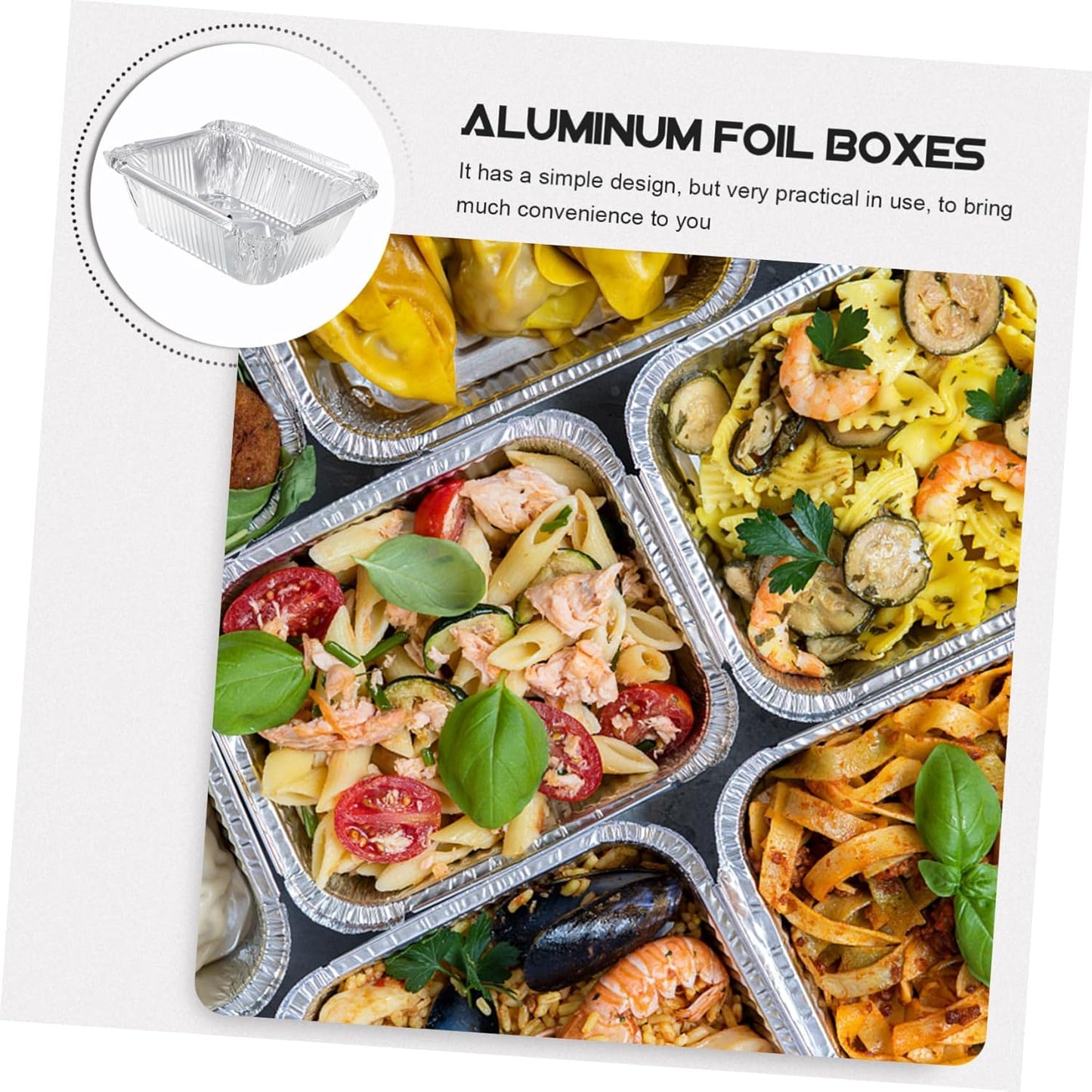 30-Pack Heavy Duty Aluminum Foil Pans for Air Fryer and Grill - Disposable Baking Trays for Barbecue - 450ml Size