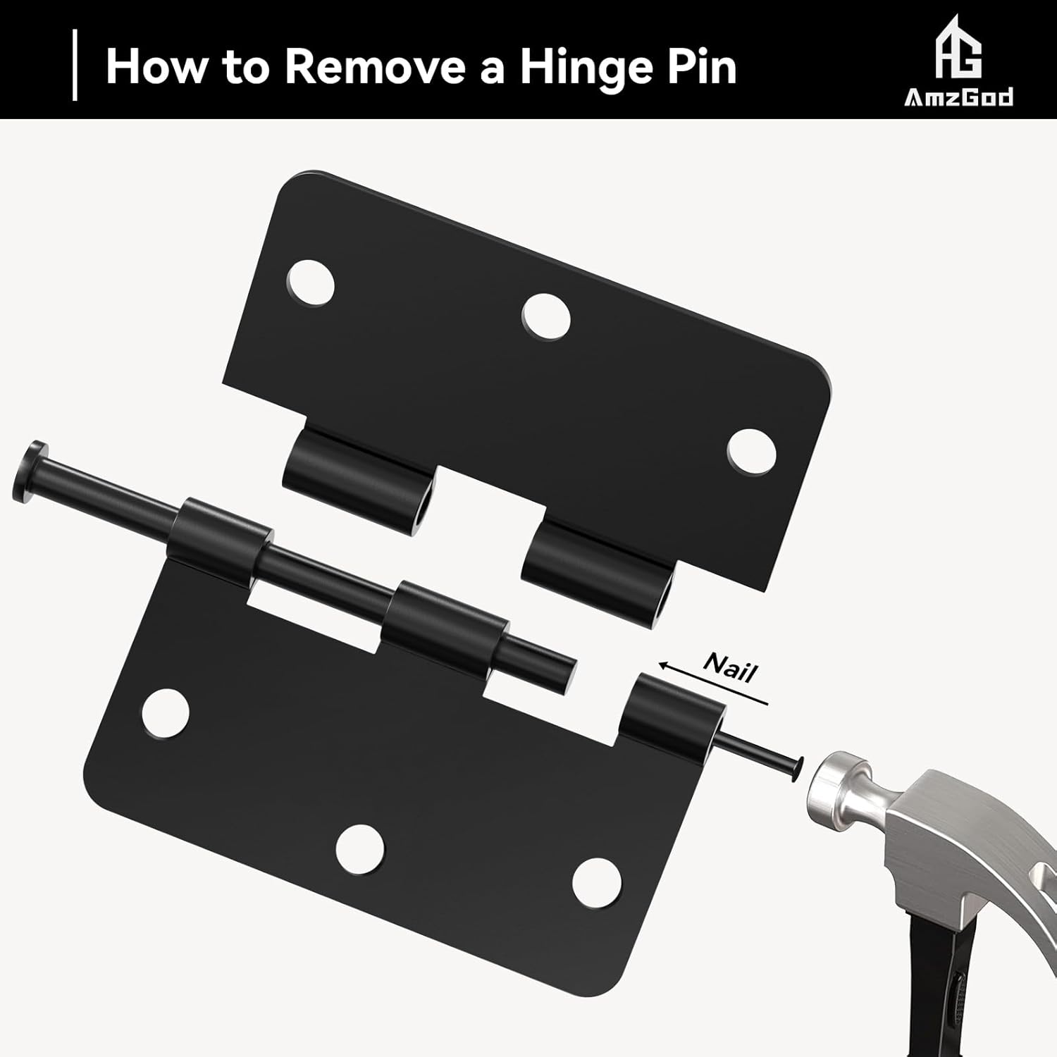 30-Pack Matte Black Door Hinges with 3.5" Rounded Interior Design - 1/4" Radius Corners, Ideal for 3 1/2" Flat Iron Doors