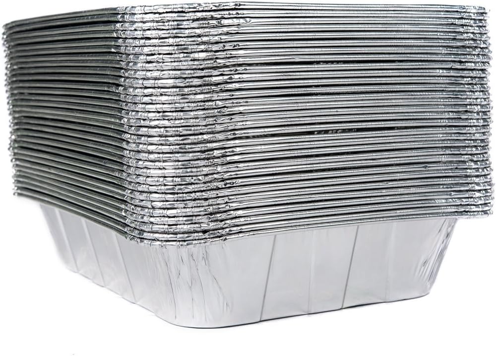 30-Pack of GreatBuys Aluminum Half Size Deep Foil Pans