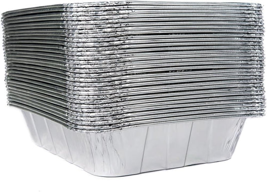 30-Pack of GreatBuys Aluminum Half Size Deep Foil Pans
