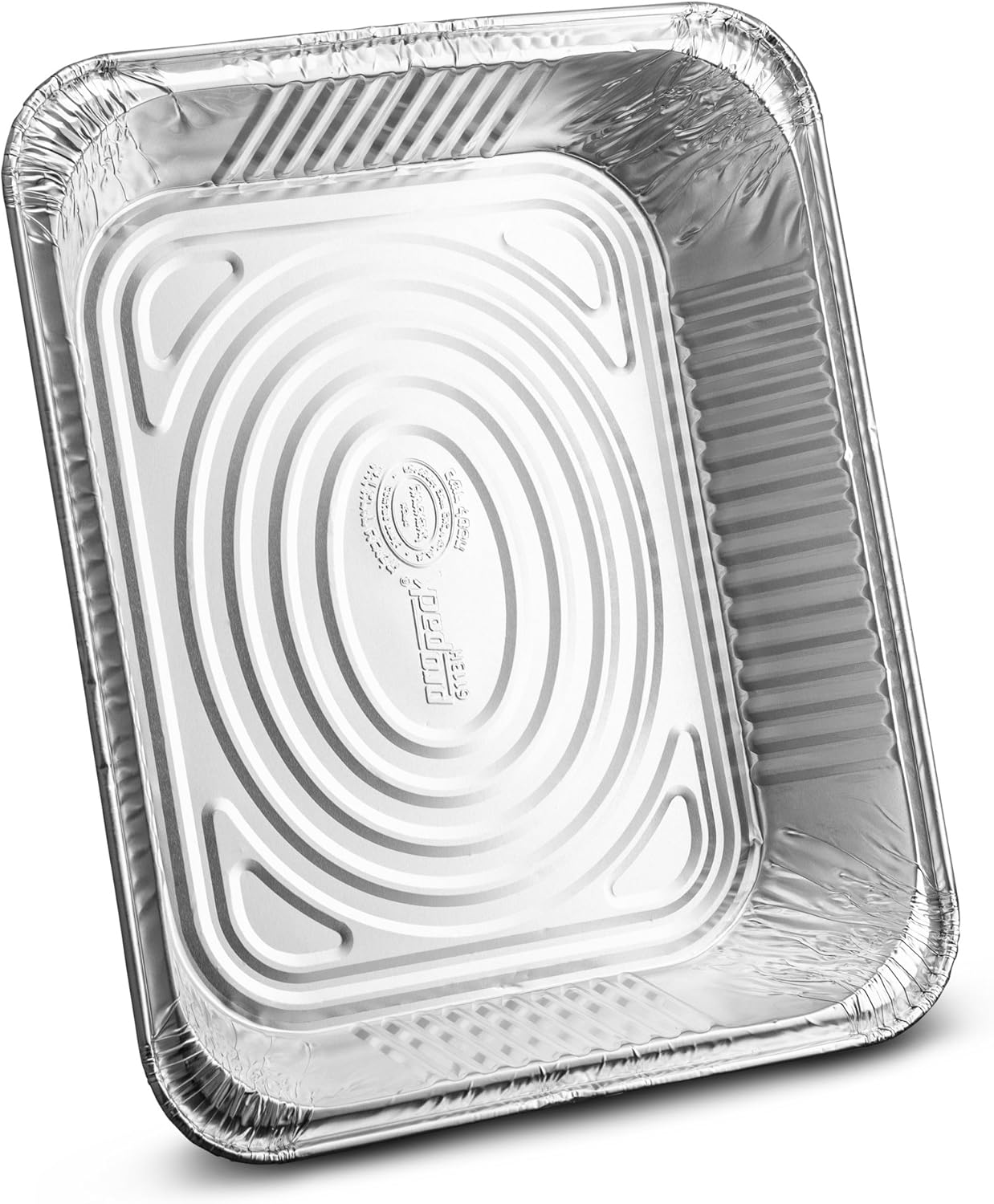 30 Pack of Propack Disposable Aluminum Foil Half Size Containers for Meal Prep and Cooking