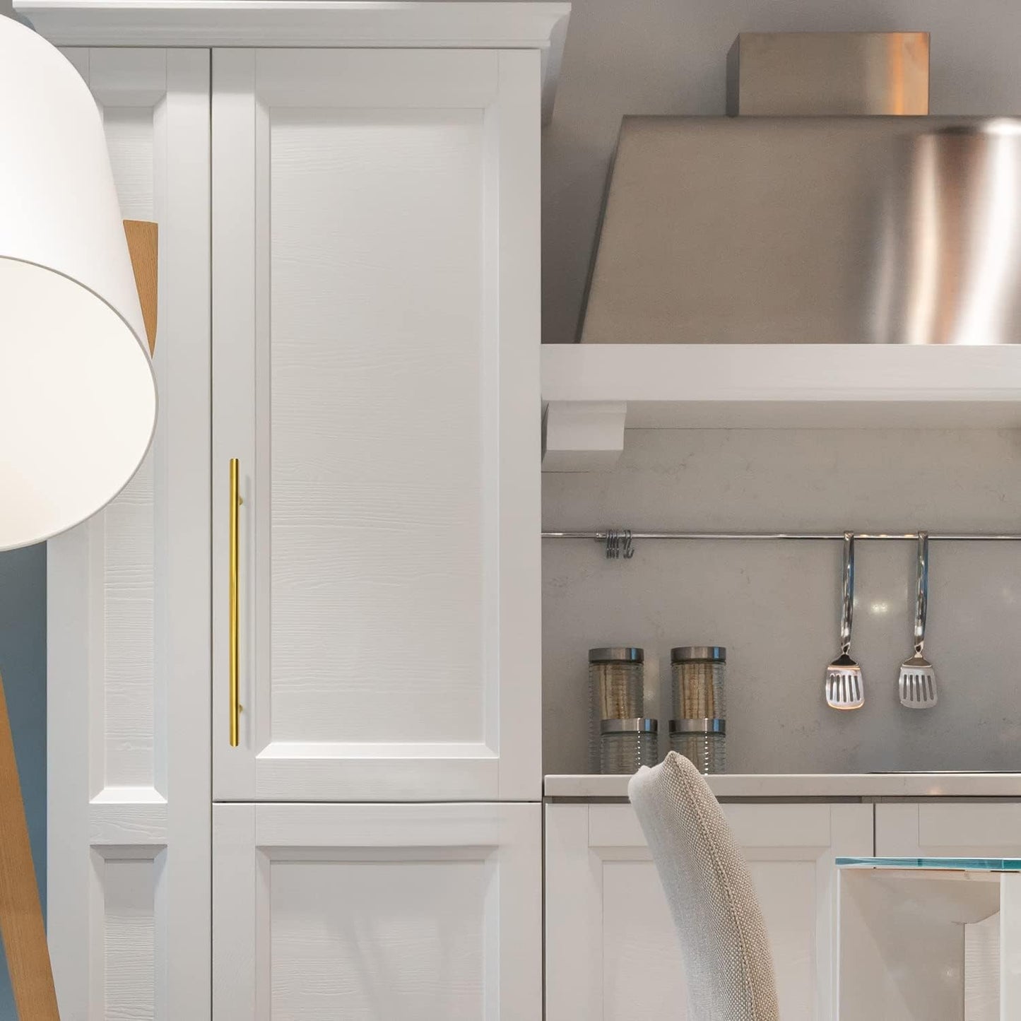 30 Pack of Ravinte Brushed Gold Cabinet Handles - 10 inch Modern Gold Kitchen Drawer Pulls