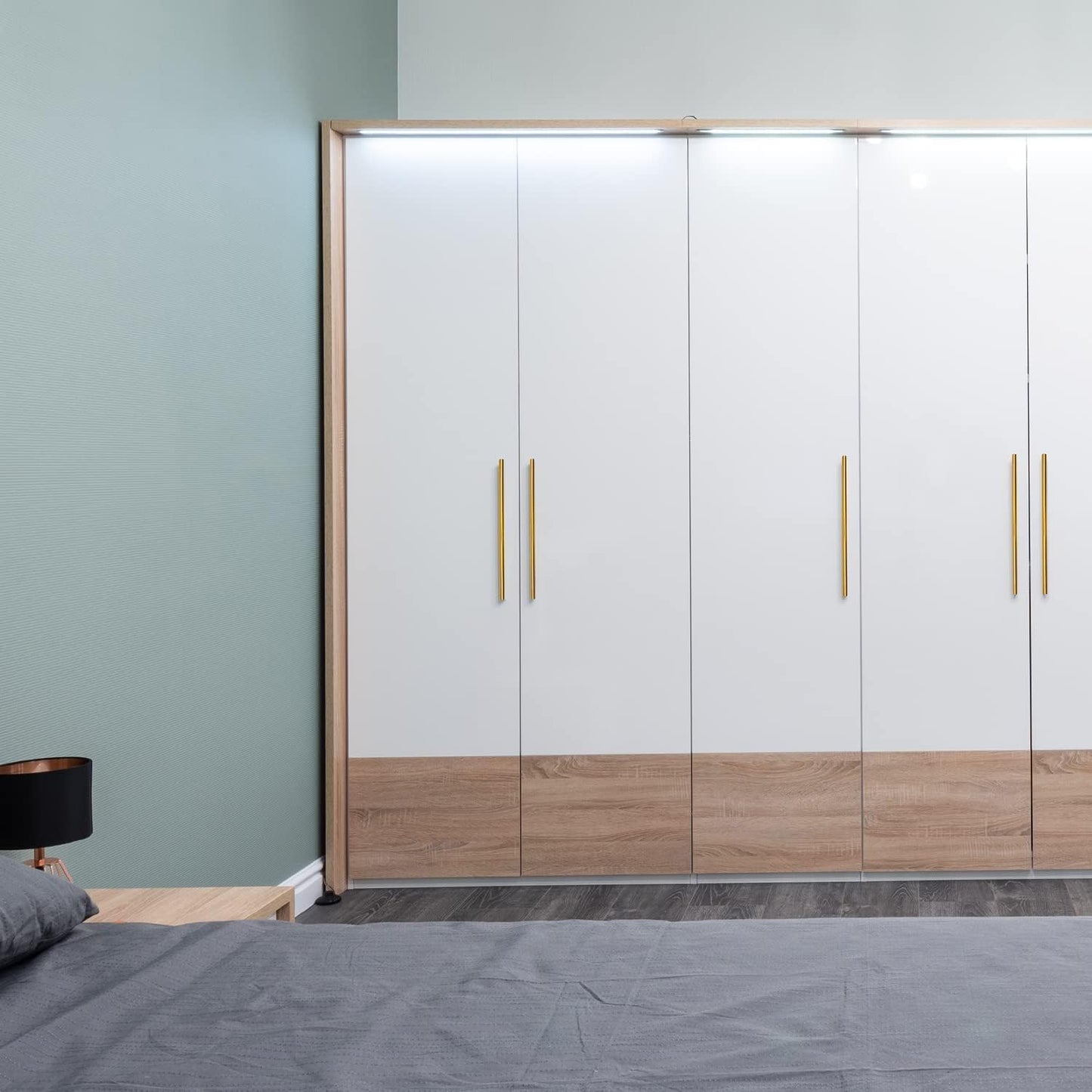 30 Pack of Ravinte Brushed Gold Cabinet Handles - 10 inch Modern Gold Kitchen Drawer Pulls