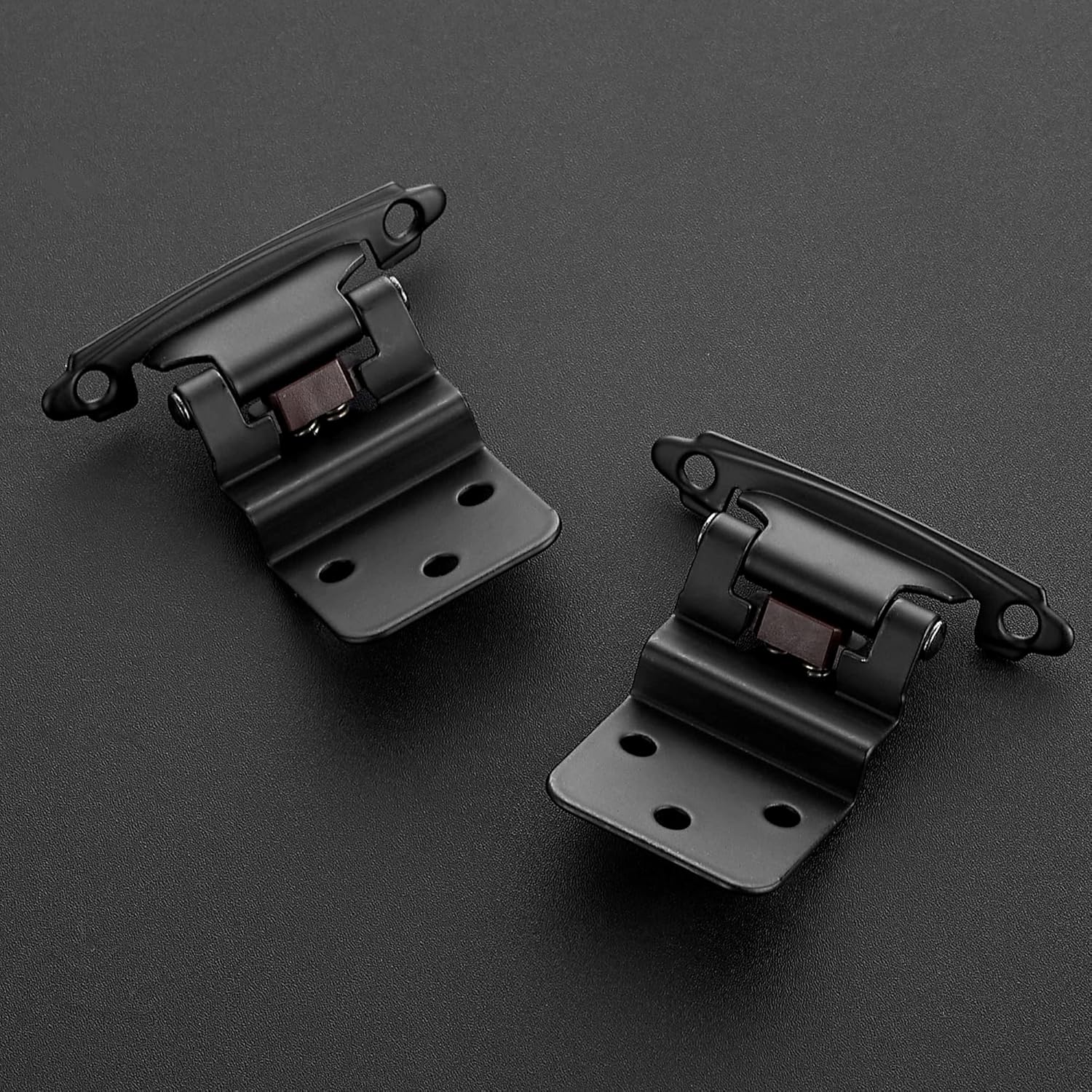 30 Pack Ravinte 3/8" Inset Matte Black Self Closing Cabinet Hinges for Kitchen/Bathroom/Furniture Cabinets & Doors - WildKart