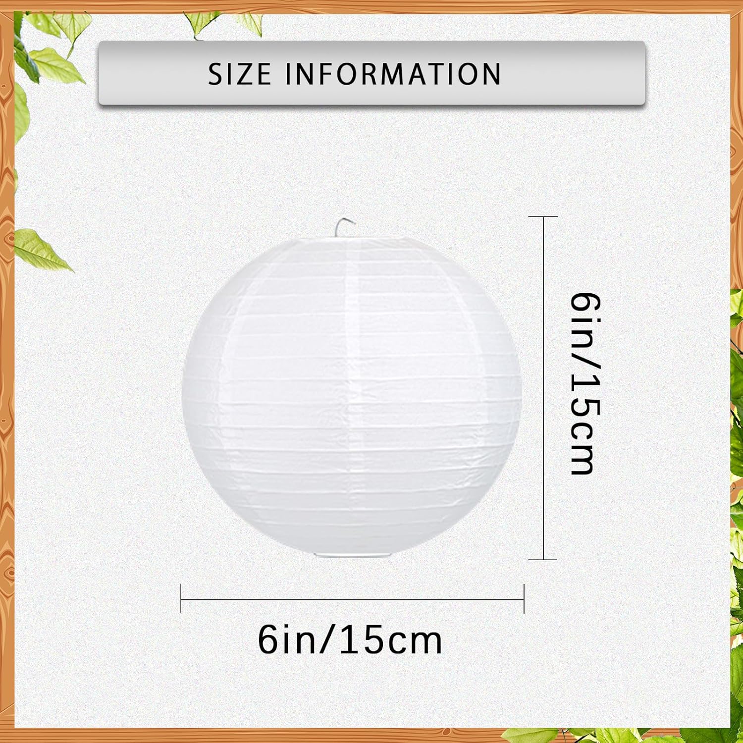 30 Pack White Round Paper Lanterns 6 Inch for Home Decor, Restaurant, Church, Wedding, Birthday Party - Hanging Chinese Japanese Paper Lantern Lamps