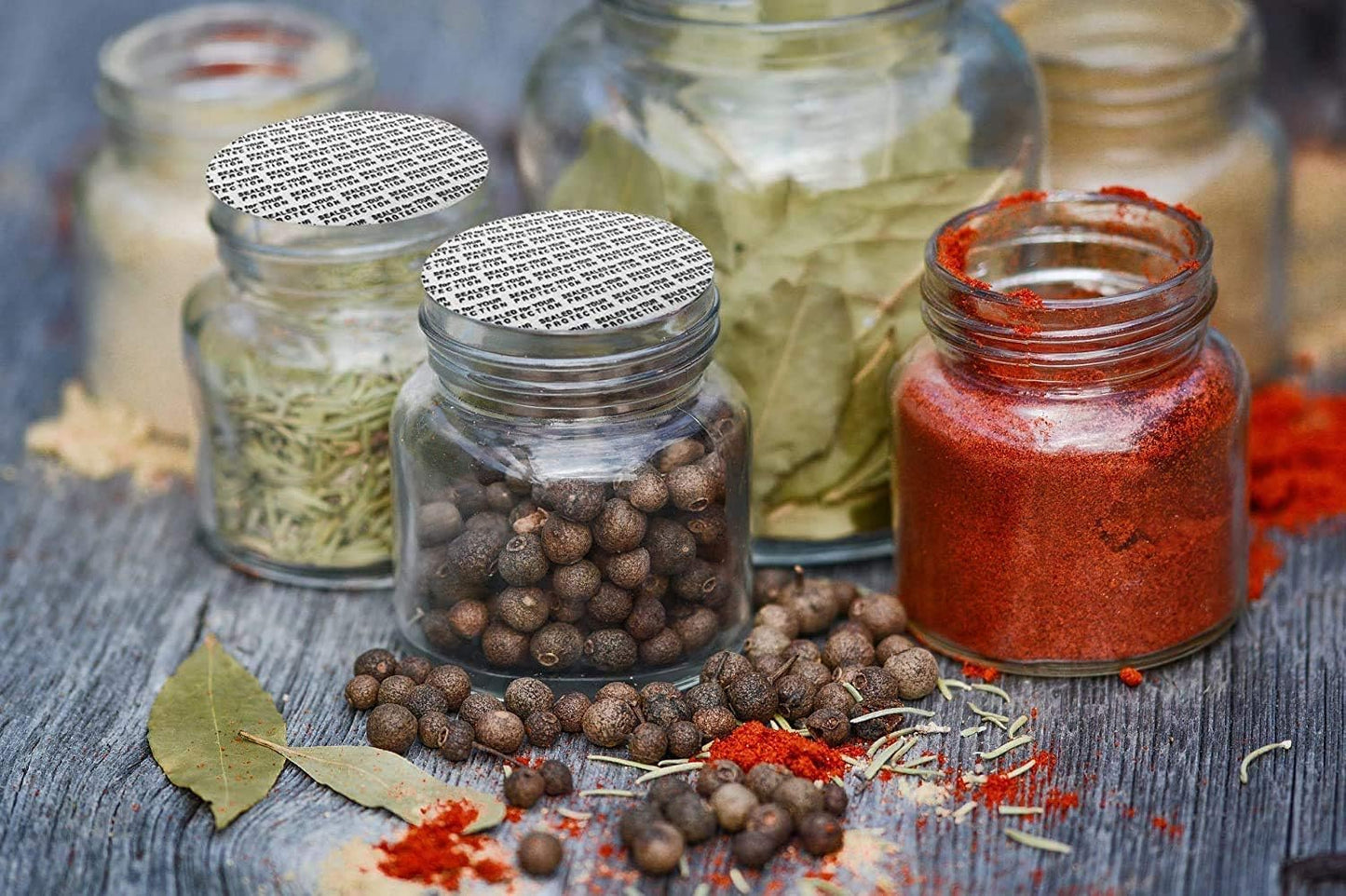 30 PCS 50mm Advanced Pressure Sensitive Torque Seals for Glass & Plastic Bottles - Made in USA - No Induction Sealer