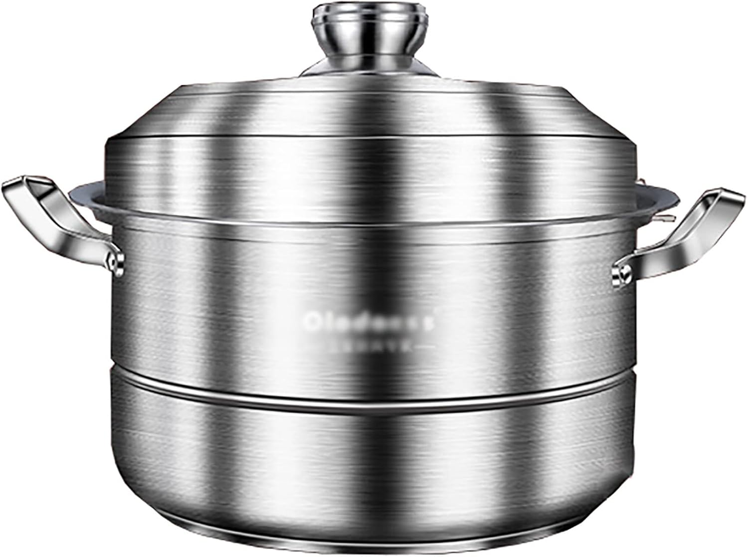 304 Food Grade Stainless Steel Steamer/Soup Pot with Thickened Energy-Gathering Bottom - Ideal for Steaming Seafood and Chicken Soup (30CM)