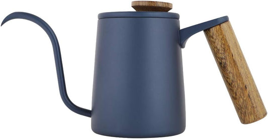 304 Stainless Steel Gooseneck Spout Kettle for Coffee and Tea - Blue Color