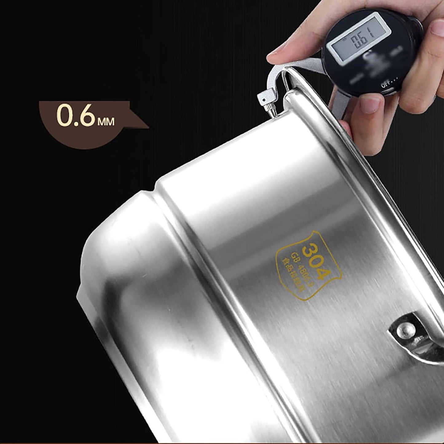 30cm YJYLYHY Steamer Cookware/Soup Pot - 304 Food Grade Stainless Steel - Thickened Energy-Gathering Pot Bottom - Ideal for Steamed Seafood and Chicken Soup