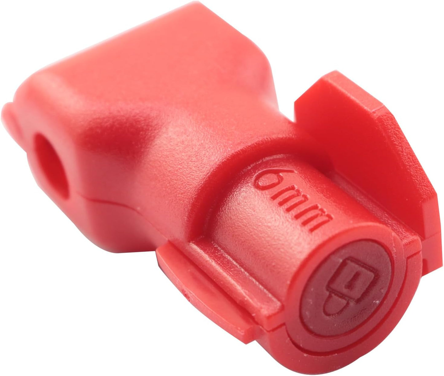 30PCS 6mm Red Mobile Phone Accessory Hook Locks with Slot Plate - Retailer Padlocks for Supermarket & Retail Shops