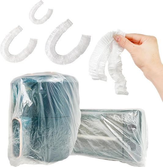 30PCS Clear Disposable Kitchen Appliance Covers with Elastic - Protects Small Appliances, Oven, Pressure Cooker, Blender, Toaster, Air Fryer - Thickened Dust Cover for Furniture - Sizes S, M, L