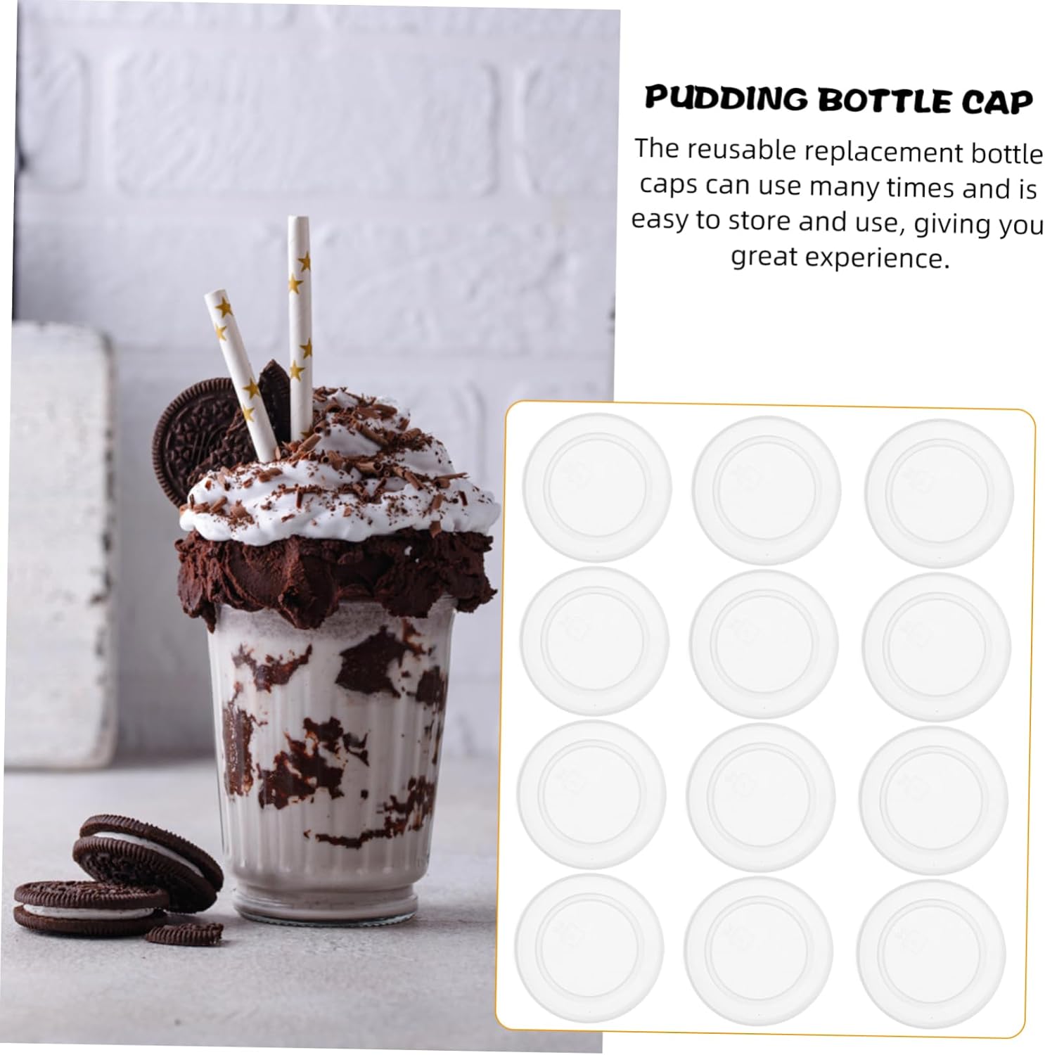 30pcs Leak-Proof Sealed Covers for Milk Bottles, Yogurt, Pudding, Juice Jars - COLLBATH Bottle Caps