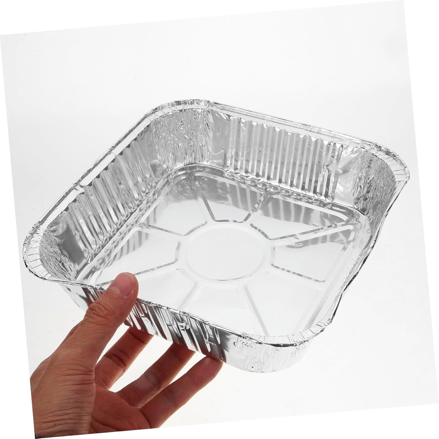 30pcs Square Aluminum Foil Baking Pans - Heat Resistant Disposable Bakeware for Air Fryer and Oven, Ideal for Baking and Roasting