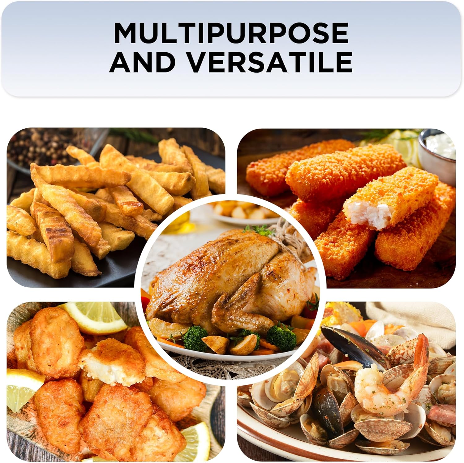 30QT Aluminum Turkey Pot with Lid and Side Handles for Seafood and Turkey Cooking Outdoors