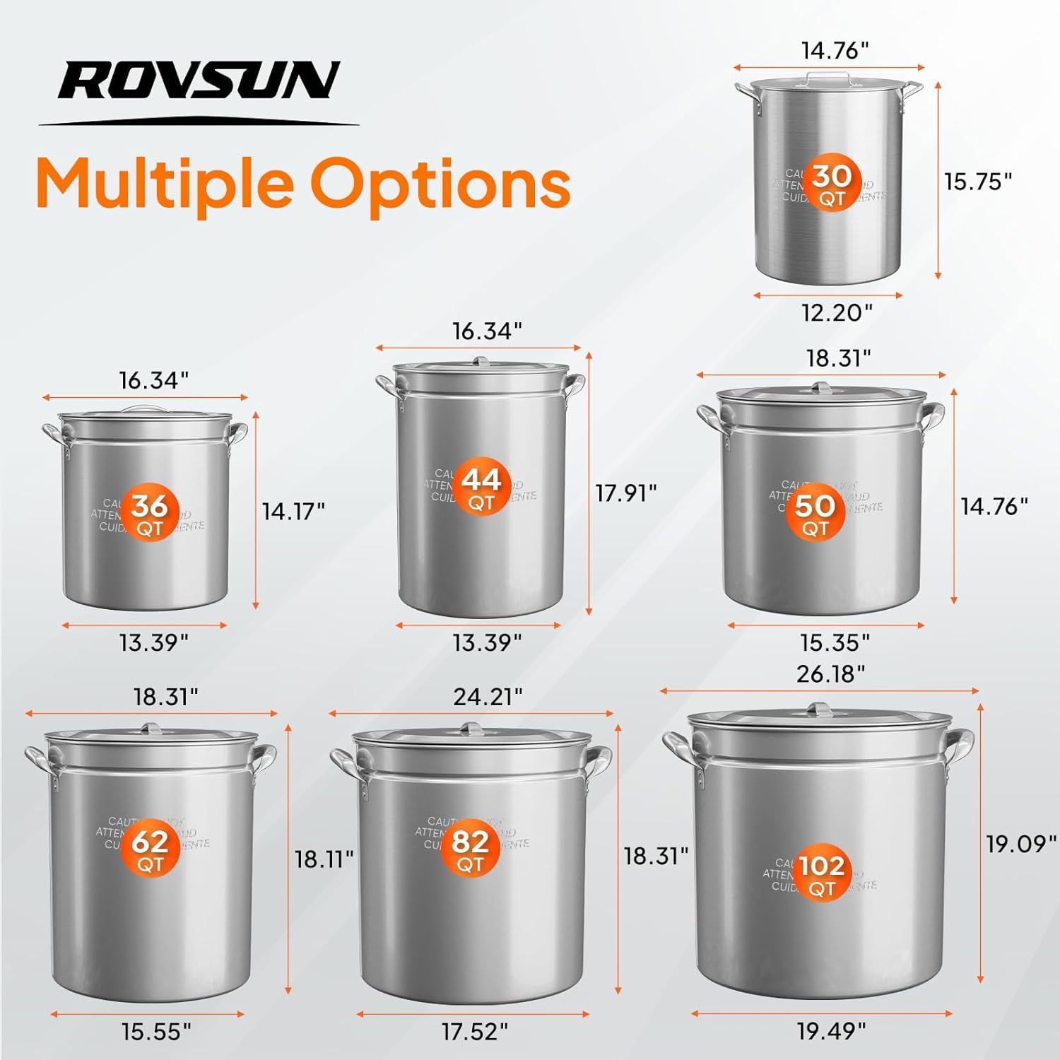 30QT Turkey Fryer Pot with Strainer Basket, Lid & Steamer - Aluminum Stock Pot for Outdoor Cooking & Gatherings