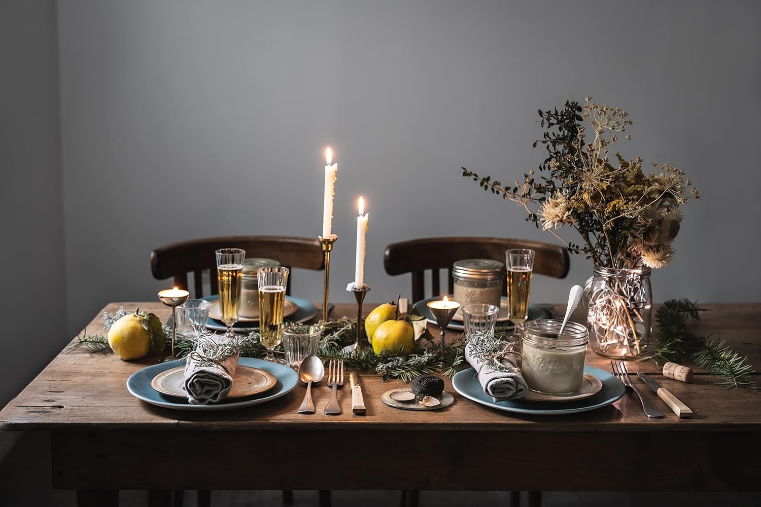 32oz Le Parfait Wide Mouth French Glass Jars with Airtight Gold Lids - Pack of 4 for Canning and Food Storage