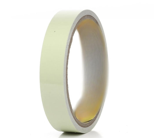 33 FT x 0.5 Inch Glow in The Dark Tape for Safety Marking - Luminous Photoluminescent Emergency Roll for Stairs, Walls, Steps, Exit Signs - Pro Theatre Stage Floor Marker