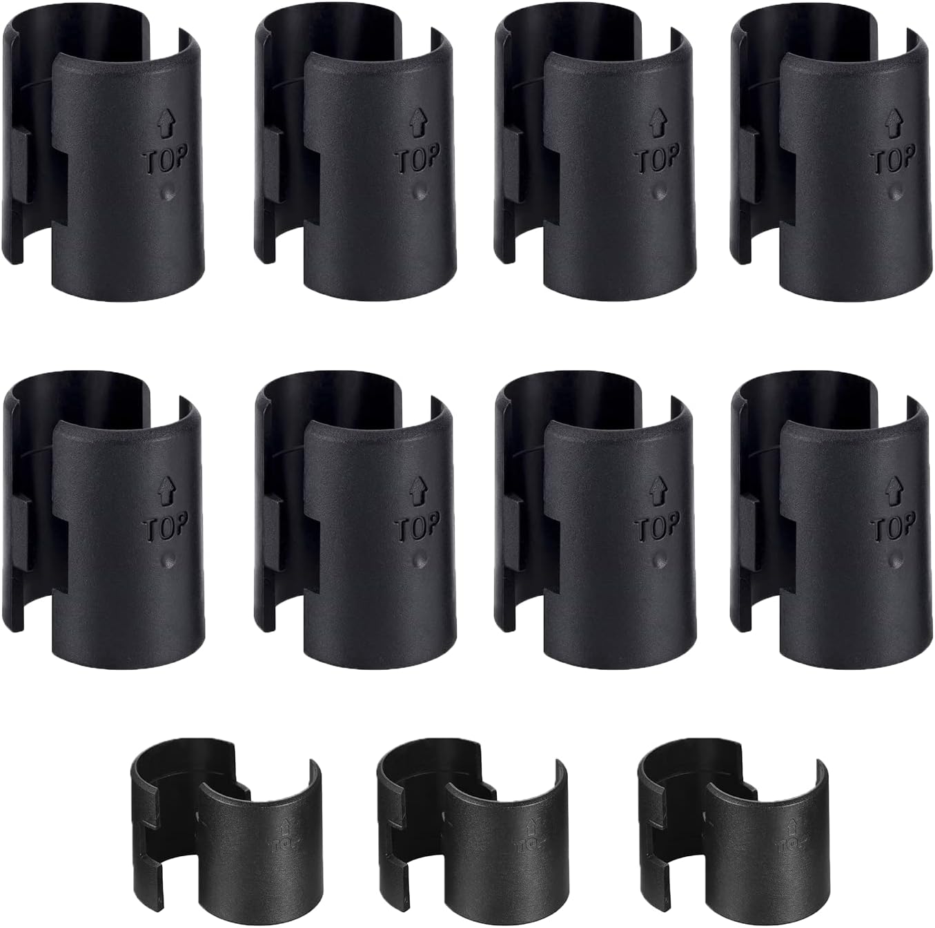 3/4 Inch Wire Shelving Lock Clips - 25 Pairs (50 Pieces) Shelf Locking Post Sleeve Replacements