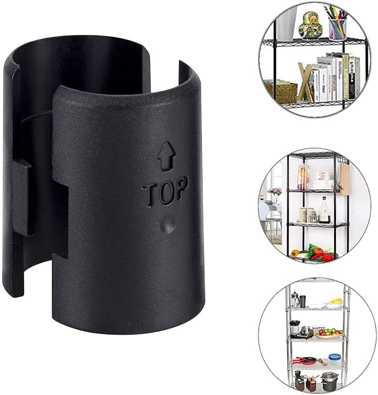 3/4 Inch Wire Shelving Lock Clips - 25 Pairs (50 Pieces) Shelf Locking Post Sleeve Replacements