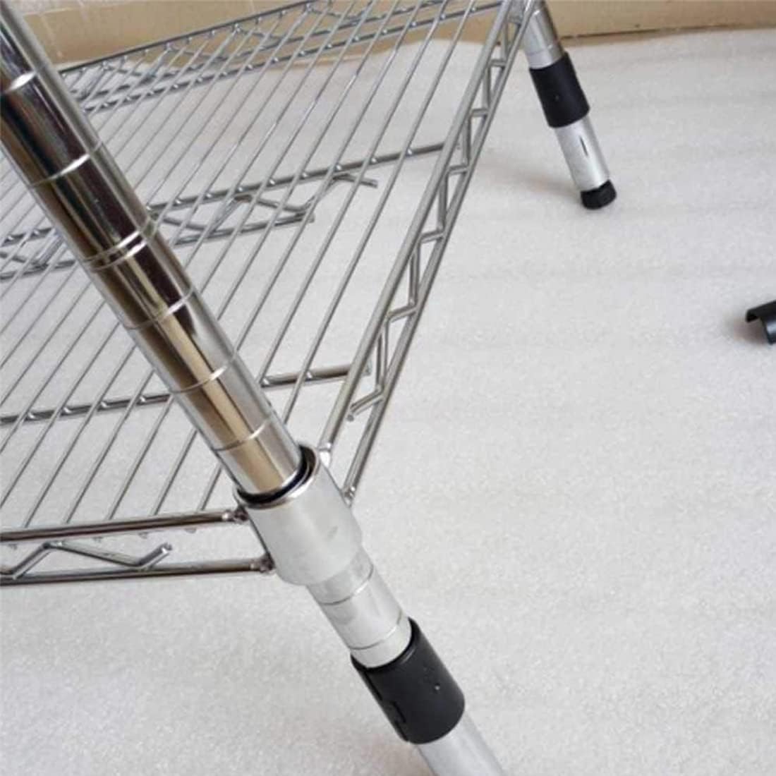 3/4 Inch Wire Shelving Lock Clips - 25 Pairs (50 Pieces) Shelf Locking Post Sleeve Replacements