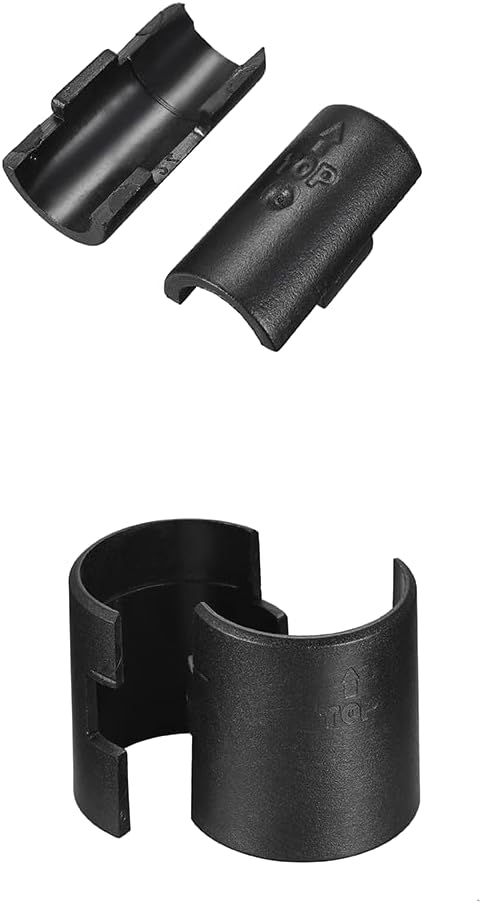 3/4 Inch Wire Shelving Lock Clips - 25 Pairs (50 Pieces) Shelf Locking Post Sleeve Replacements