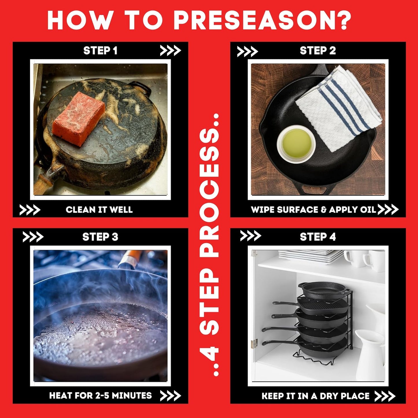 3.5 LTR Cast Iron Kadai for Cooking & Deep Frying | Gas & Induction Friendly | Loha Kadai