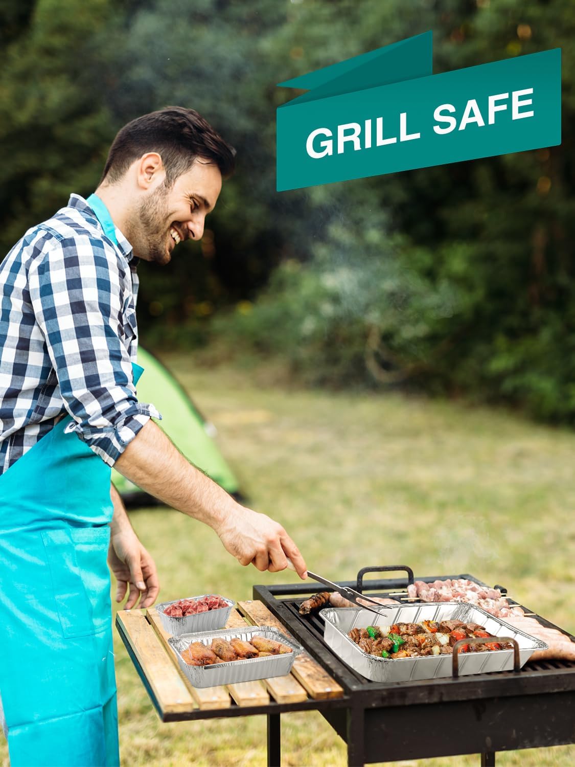 35 Pack 9x13 Disposable Aluminum Pans - Heavy Duty Half Size Foil Baking Trays for Cooking & Roasting