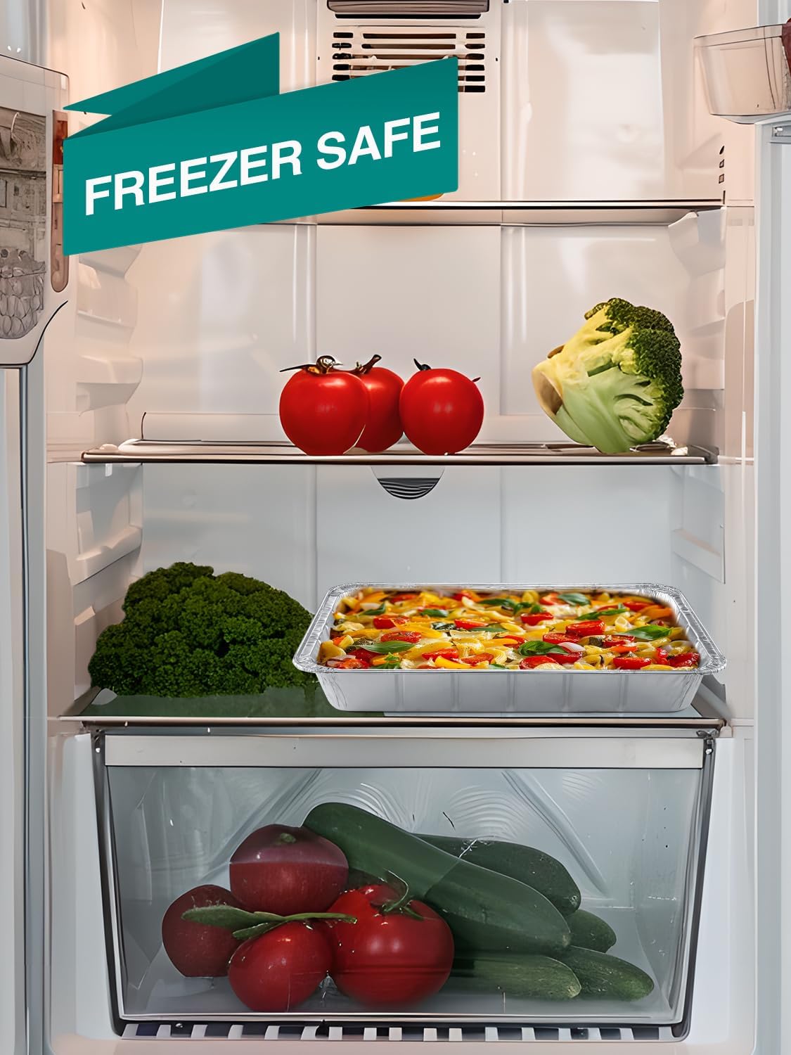 35 Pack 9x13 Disposable Aluminum Pans - Heavy Duty Half Size Foil Baking Trays for Cooking & Roasting