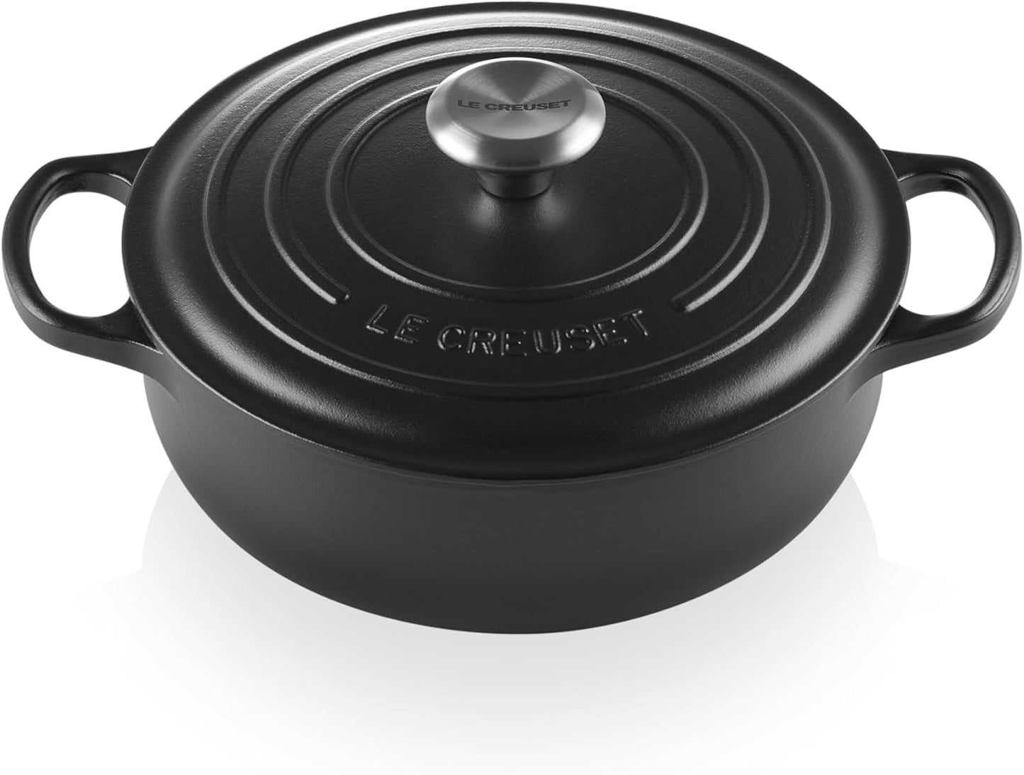 3.5 qt. Le Creuset Signature Sauteuse Oven in Licorice Enameled Cast Iron
