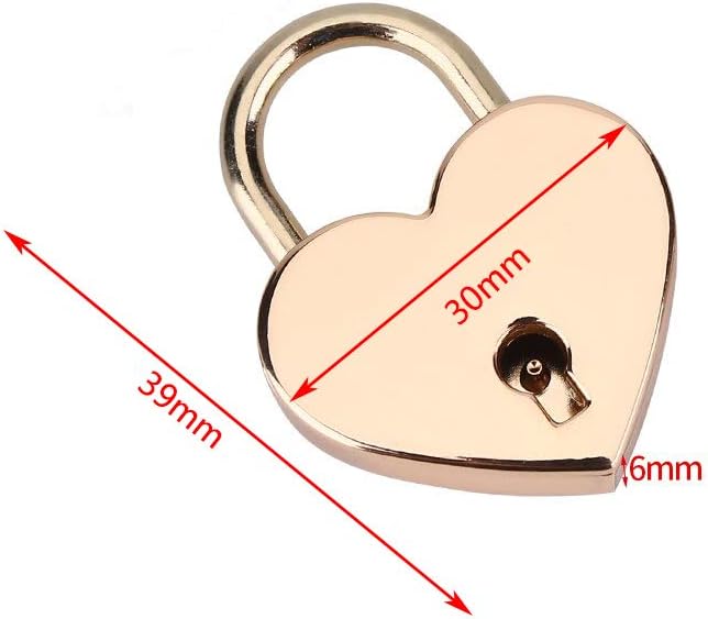 3.5" VeYocilk Love Lock Set with Mini Heart Shaped Locks
