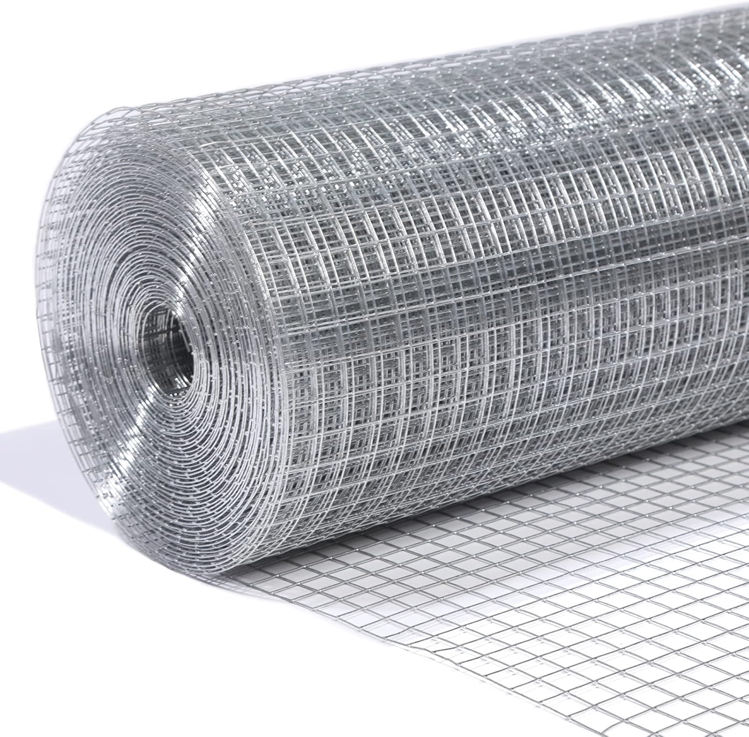 36" x 100' 1/4 inch Mesh Hardware Cloth Roll - 23 Gauge Galvanized Wire Fence for Chicken Wire, Welded Fencing, Gopher Barrier - WildKart