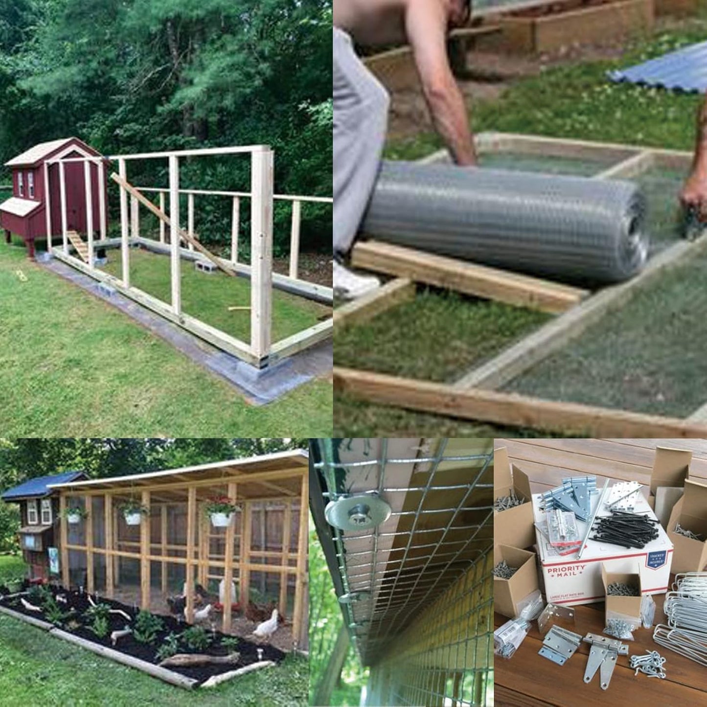 36" x 100' 1/4 inch Mesh Hardware Cloth Roll - 23 Gauge Galvanized Wire Fence for Chicken Wire, Welded Fencing, Gopher Barrier - WildKart