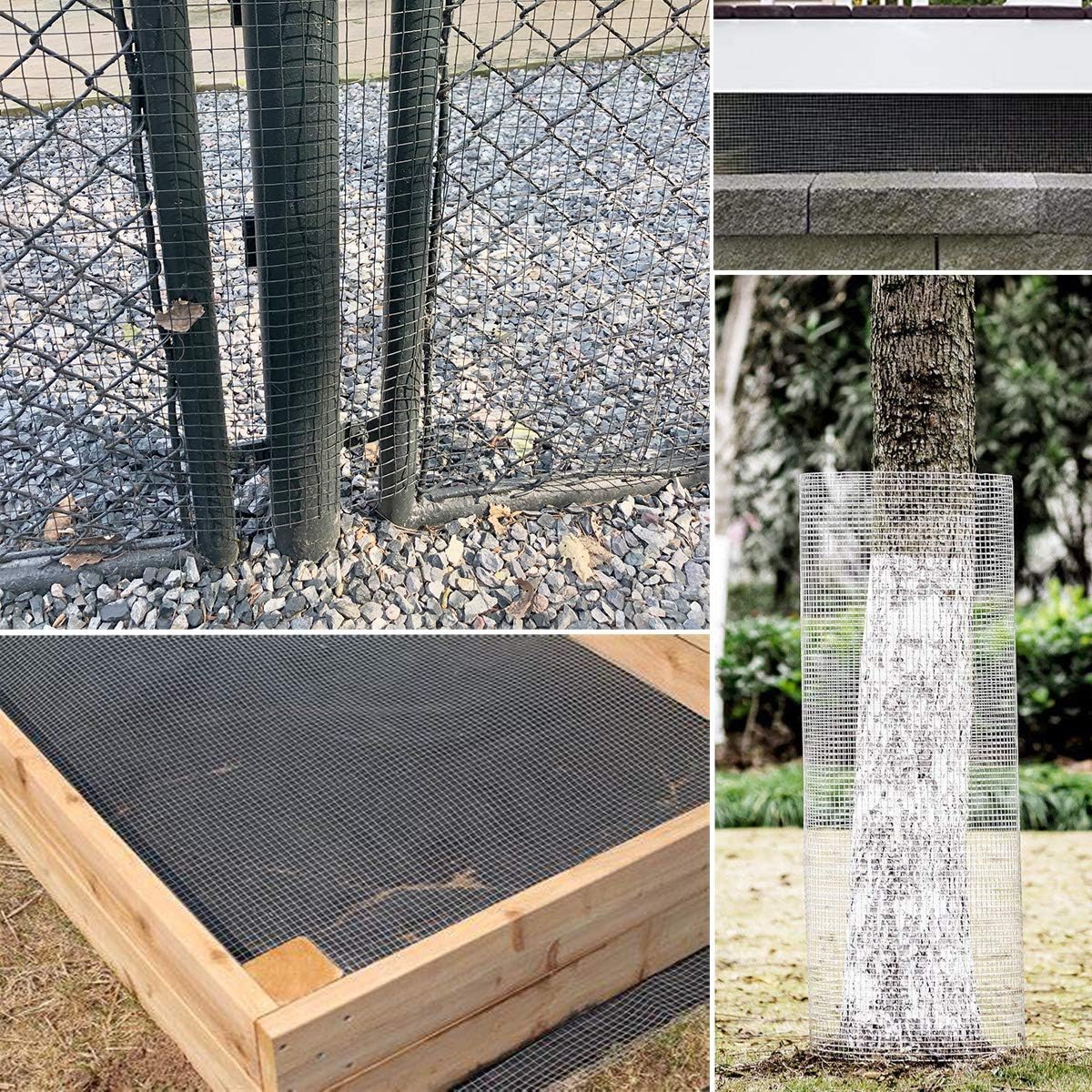 36" x 100' 1/4 inch Mesh Hardware Cloth Roll - 23 Gauge Galvanized Wire Fence for Chicken Wire, Welded Fencing, Gopher Barrier - WildKart