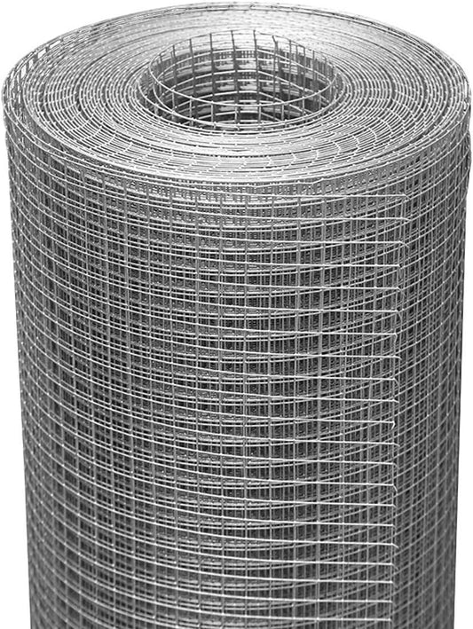 36" x 100' 19 Gauge Hot Dip Galvanized Hardware Cloth - 1/2" Mesh - Chicken Wire Fence Roll - Snake Fencing Mesh & Wire Cloth - WildKart