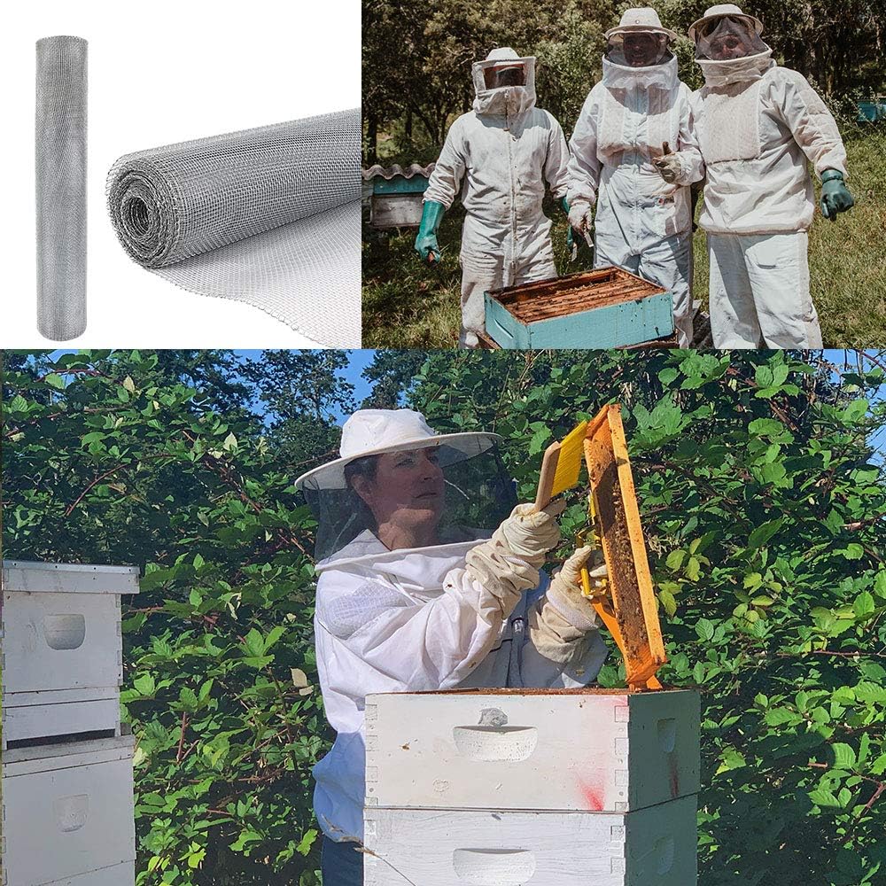 36in x 50ft 1/8 inch Hardware Cloth Galvanized Steel Mesh Roll Fence - Garden Plant Supports & Poultry Netting JW010