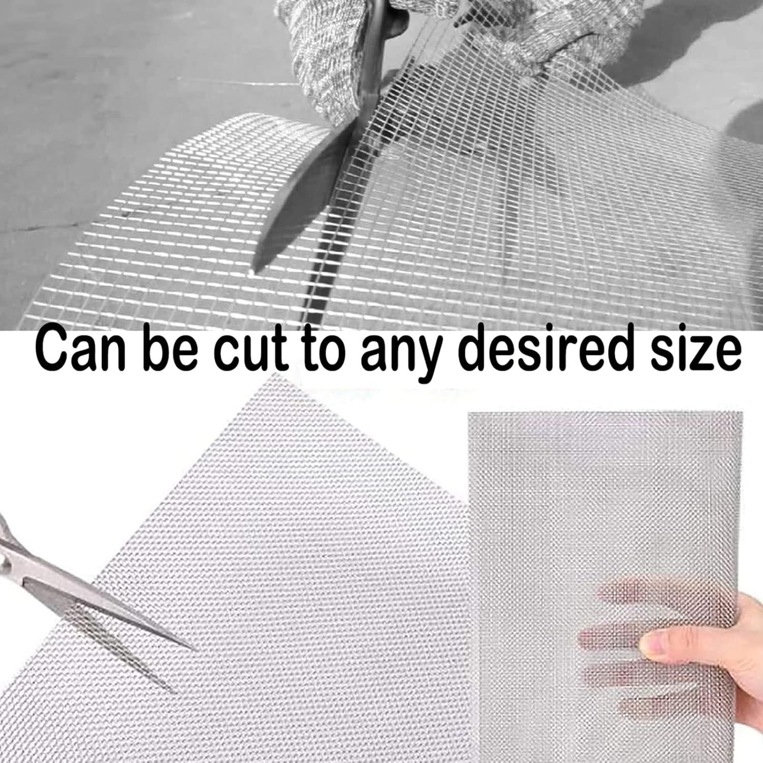 39" X 118" 304 Stainless Steel Welded Wire Mesh for Rodent Cages, Chicken Wire Garden Supports, and Snake Fencing