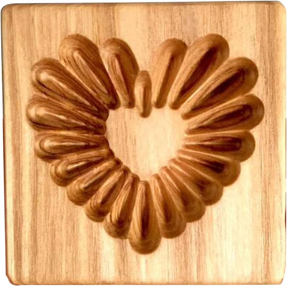 3D Wooden Cookie Biscuit Mold for Halloween, Thanksgiving, and Christmas DIY Baking - Love B Design, 10x10x2 Inches