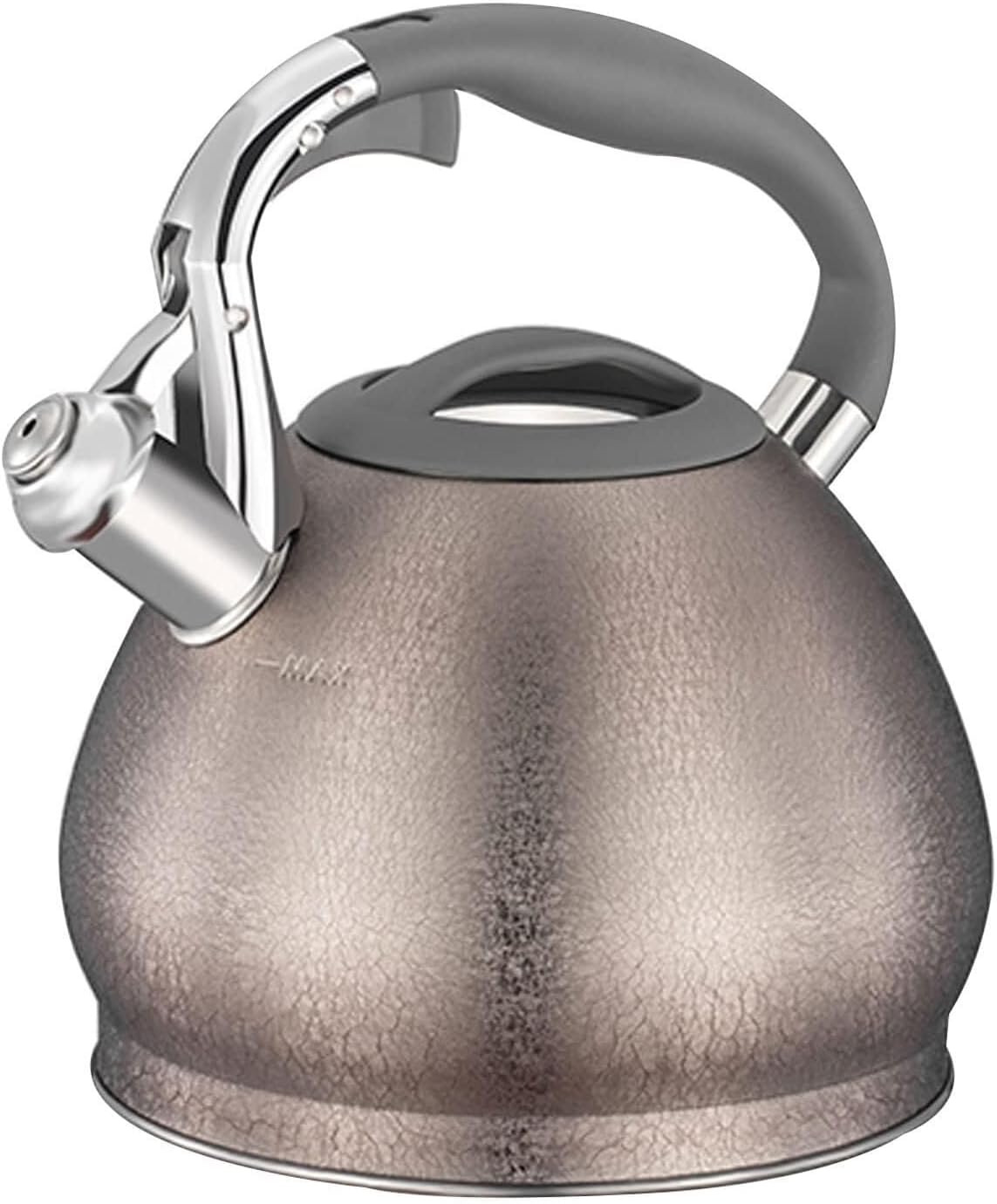 3L 304 Stainless Steel Whistling Tea Kettle with Heat-Proof Ergonomic Handle - Suitable for All Heat Sources